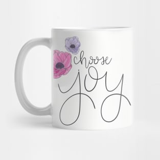 Choose Joy Floral T-shirt Mug